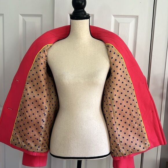 Talbots Albury Short Pea Coat Pink Size 8 - Picture 15 of 17
